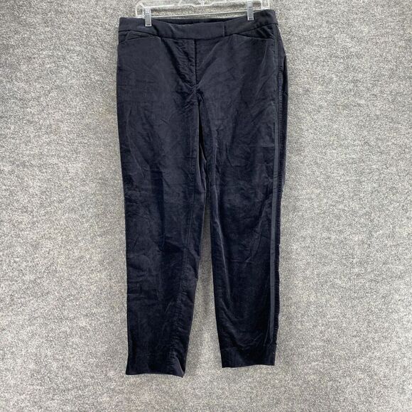 White House Black Market Pants - WHBL Pants Women 10 Black Mid Rise Flat Front The Slim Ankle Skinny